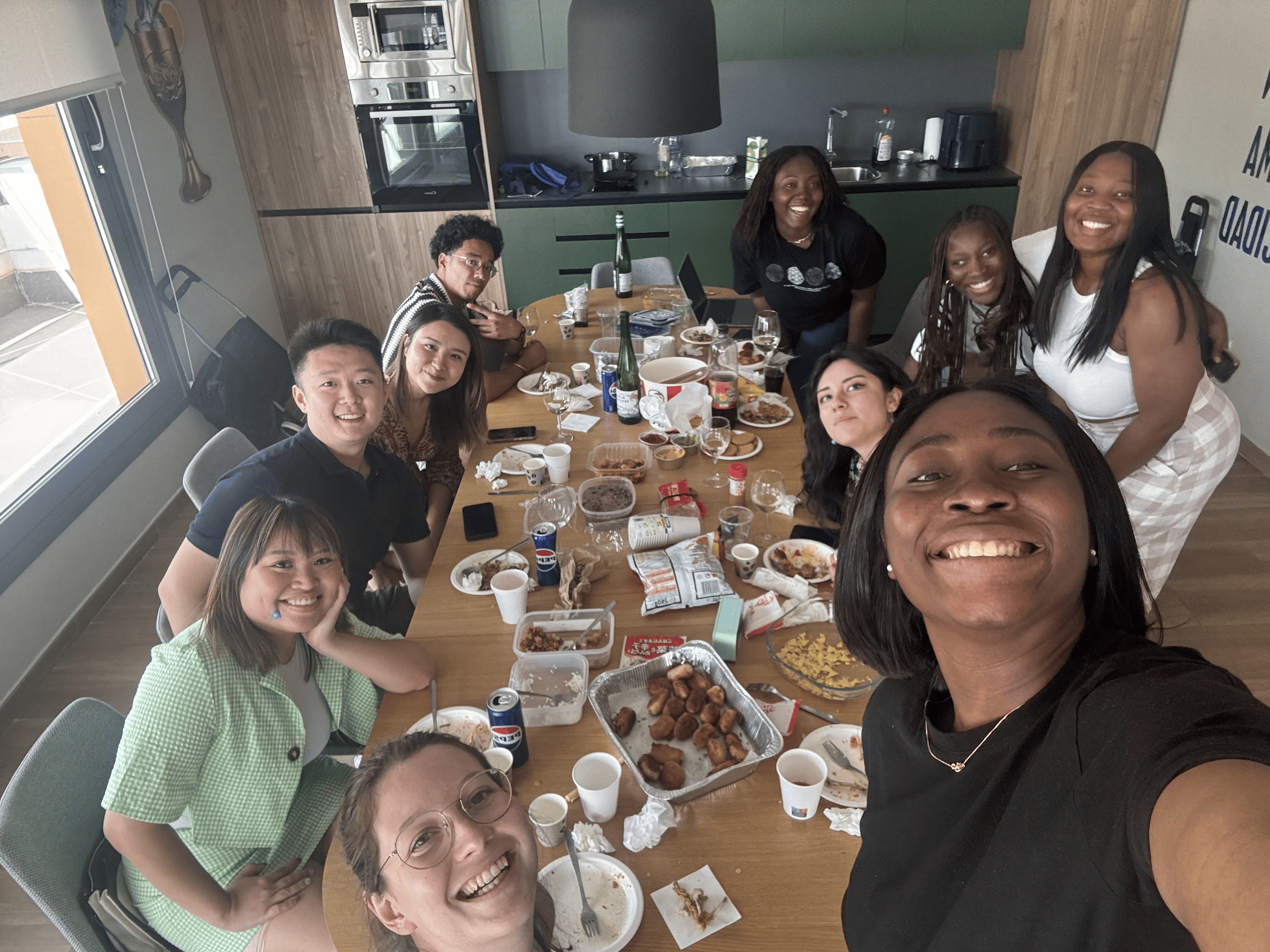 Friends celebrating together at a gathering